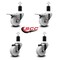 Service Caster 3'' Nylon Swivel 1-1/2'' Expanding Stem Caster Set 2 Total Lock Brakes, 4PK SCC-EXTTL20S314-NYS-2-S-2-112 - alternate 5